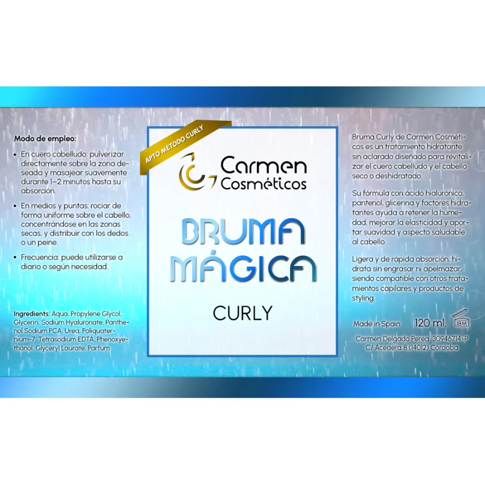 Carmen Cosméticos Bruma Mágica Sérum Capilar Ac-Hialurónico 120ml - 1